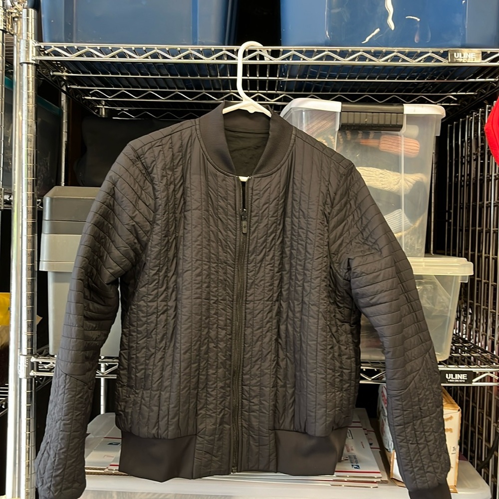 lululemon athletica Quilted Bomber Jacket in Black